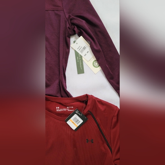 NWT! Under Armour Women's Yoga/Activewear Long Sleeve Cozy Fitness Bundle Small - Picture 4 of 17